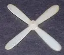 Dc-7 Vintage Toy Propeller 4 Blade Nylon 2.5" 1