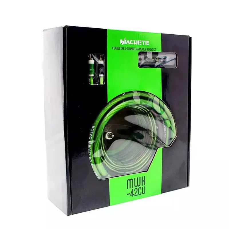 Deaf Bonce Machete Mwk-42Cu 4 Gauge Ofc Amplifier Wiring Kit 1