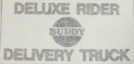 Deluxe Rider Delivery Truck Buddy L. Decal 1