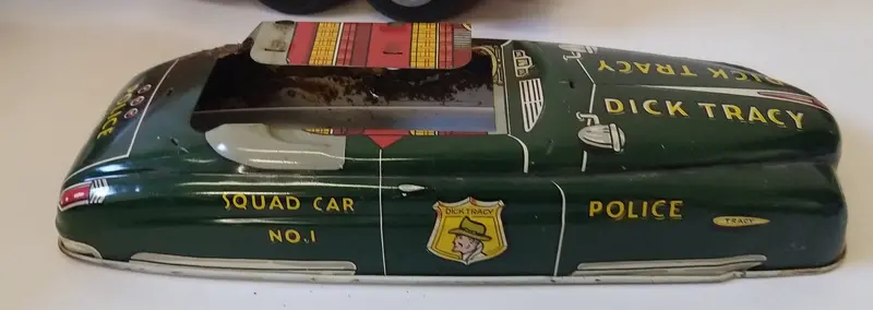 Dick Tracy 1949 Marx Vintage Toy Car Body 11" (Damaged On One Side) 1