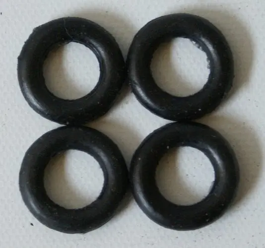 Diecast Smooth Black Rubber Tires : Od 5/8" Id 5/16Th 1