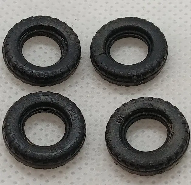 Dinky Early Replacement Tires.  .59" Or 15.1Mm Set Of Four 1