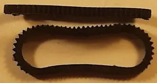 Dinky Toy Tank Track Or Tractor Track Black 11Cm X 2Mm (4-1/4" X 1/16") 1