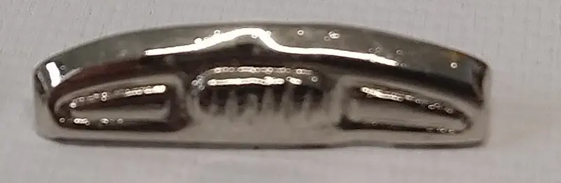 Distler Porsche Rear Truck Clip Emblem. 1" 1