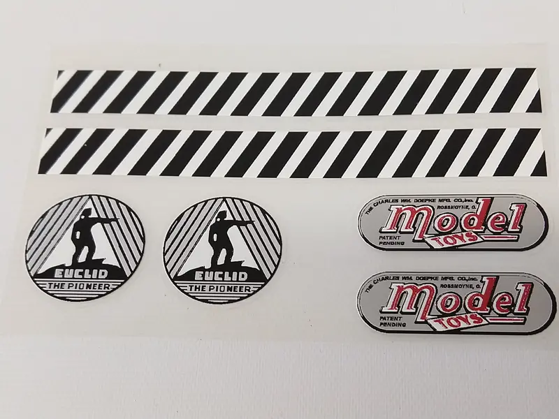 Doepke Euclid Toy Truck Decals 1