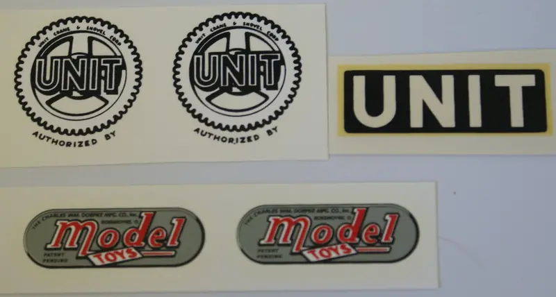 Doepke Model Water Slide Unit Decal Set. 1