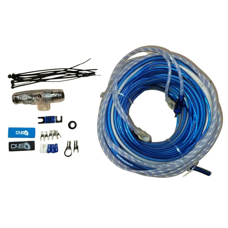Down4sound 8 Gauge Silver Tinned Ofc Amplifier Install Kit 1