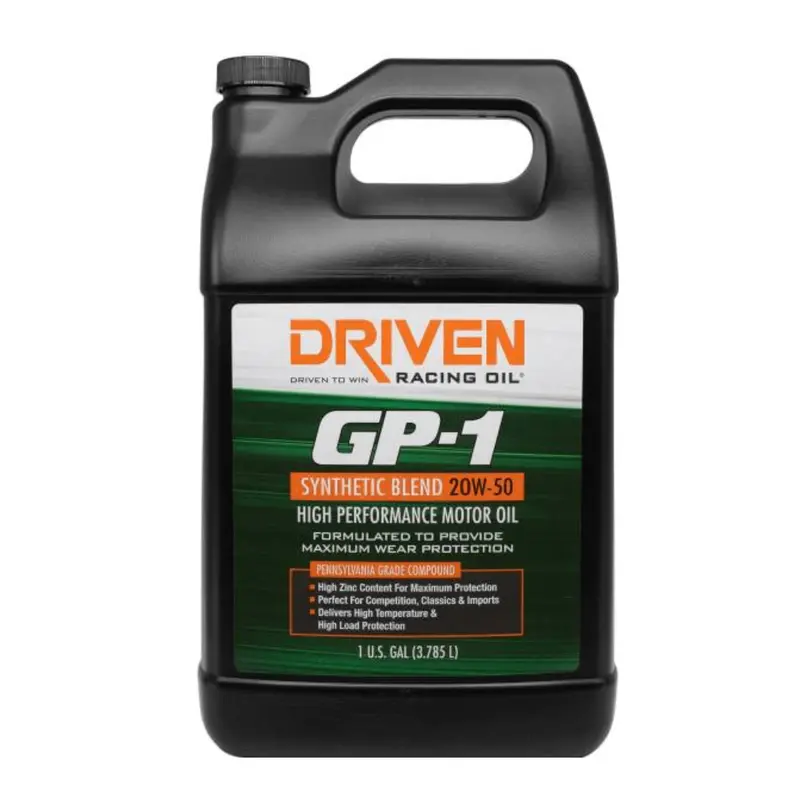 Driven Racing Oil Gp-1 20W-50 Synthetic Blend High Performance Oil 1 Gallon (19508) 1