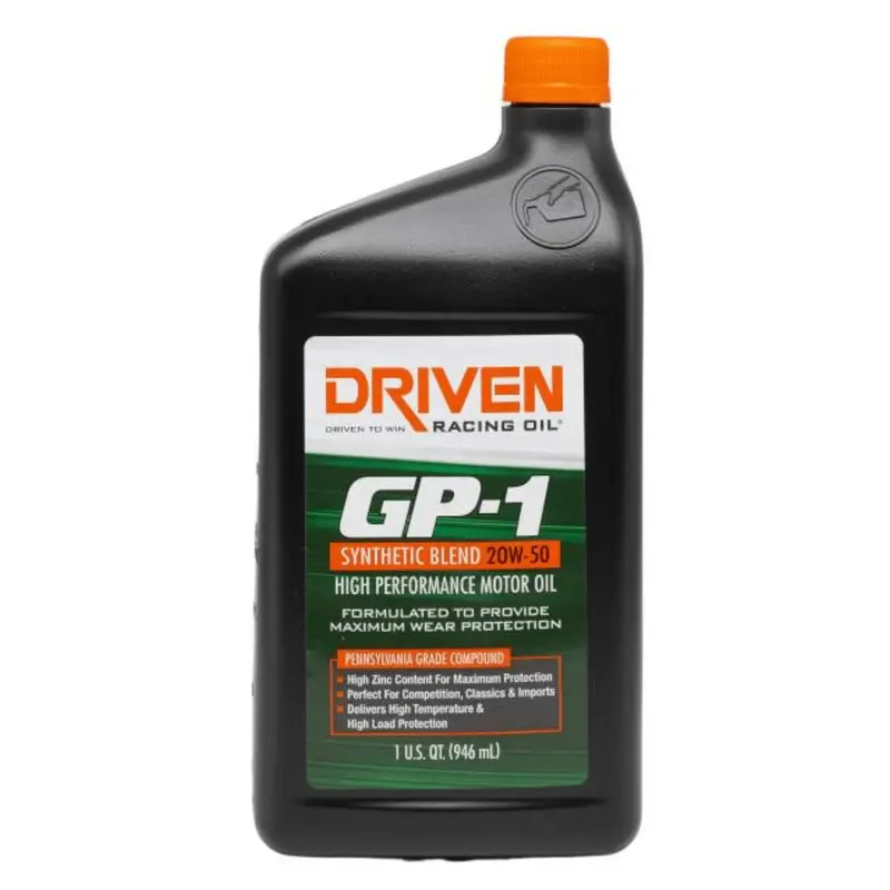 Driven Racing Oil Gp-1 20W-50 Synthetic Blend High Performance Oil (19506) 1