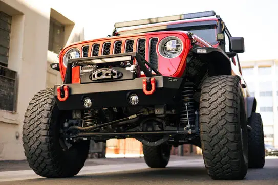 Dv8 Offroad 07-18 Jeep Jk, 18+ Jl/ Jt Jeep Wrangler Front Stubby Bumper 1