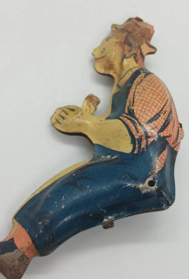 Early Marx Tractor Driver Tinplate (Damaged On One Side) 1