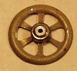 Early Tin Toy Wheel 1" 1