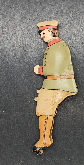 Early Tinplate Toy Driver Handpainted. 1