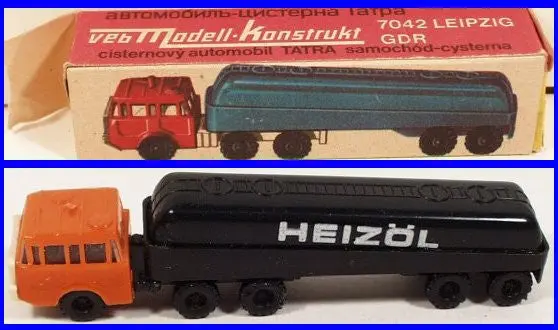 East German Oil Tank Truck Russian Writing 1