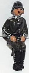 Elastolin Hauser German Seated Soldier 1