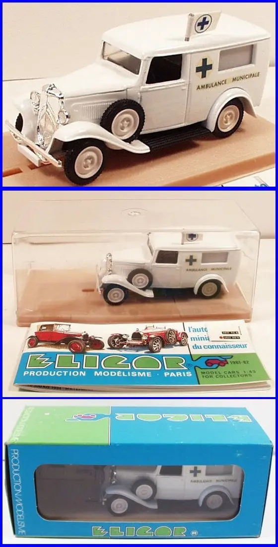 Eligor #1021 1934 Citroen 500 Kg Ambulance 1