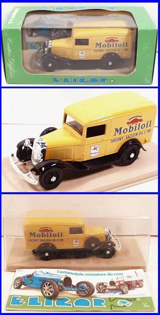 Eligor #1077 1934 Ford Mobil Oil Delivery Van 1