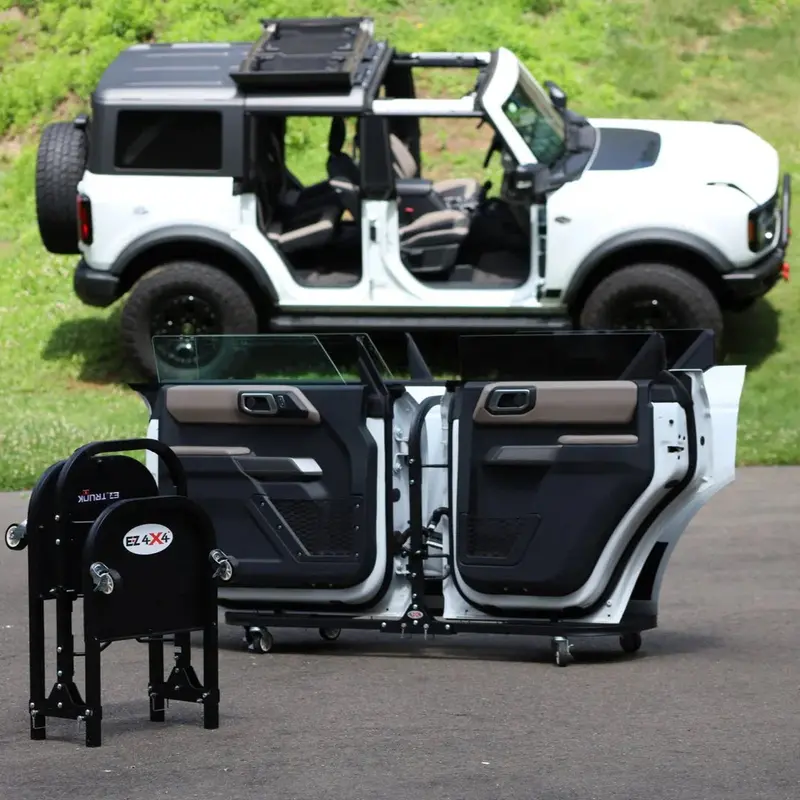 Ez 4X4 Aluminum Folding And Rolling Door Cart (4-Door) | 21'- Current Ford Bronco 1