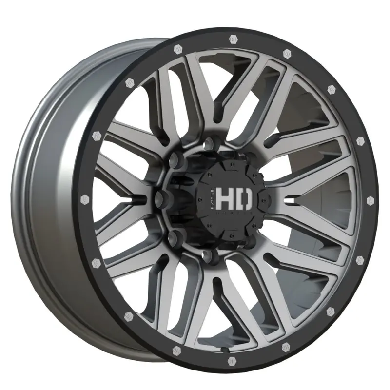 Fast Hd Menace 20X9.0 8X180 Et15 125 Satin Gunmetal With Black Trim 1