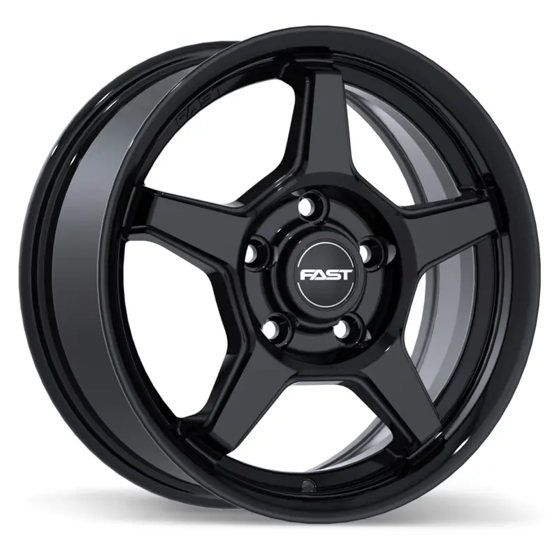 Fast Wheels Flair 15X6.0 5X114.3 Et40 67.1 Gloss Black 1