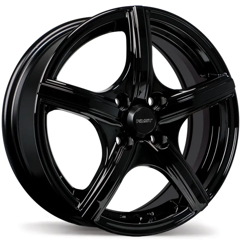 Fast Wheels Jet 15X6.0 4X100 Et40 56.6 Gloss Black 1