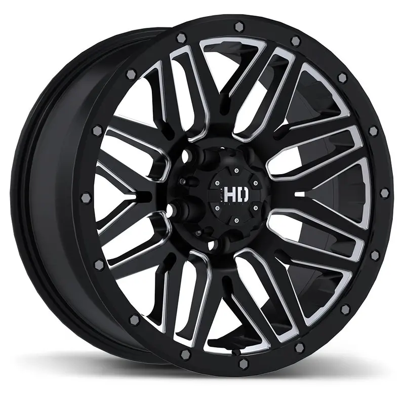 Fast Wheels Menace 18X9.0 5X150 Et15 110.1 Satin Black With Milled Trim 1