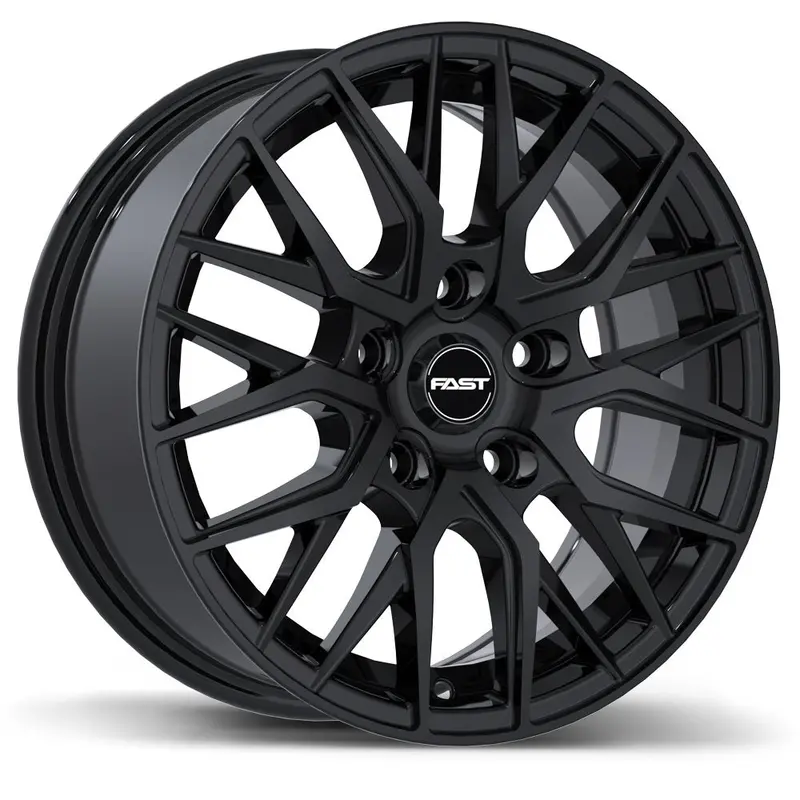 Fast Wheels Tronic 15X6.5 5X112 Et40 57.1 Gloss Black 1