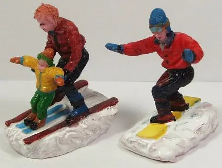 Father & Son Winter Sports 2-1/4 In. Train Figures : 1