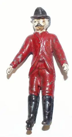 Fireman  : Cast-Iron Cars 4-1/8" 1