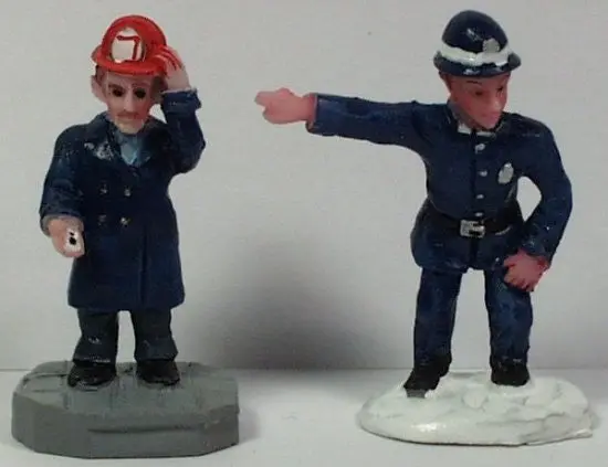 Fireman & Policeman 1-1/2 In. Train Figures :  Layouts 1