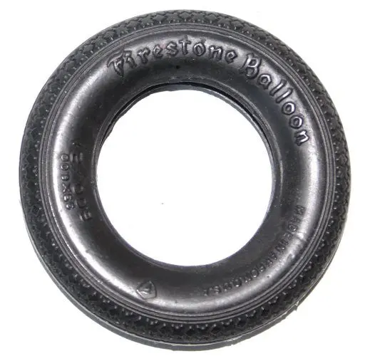 Firestone Balloon 3" Od Truck & American Flyer Airplane Pull Over Skin Tire. 1