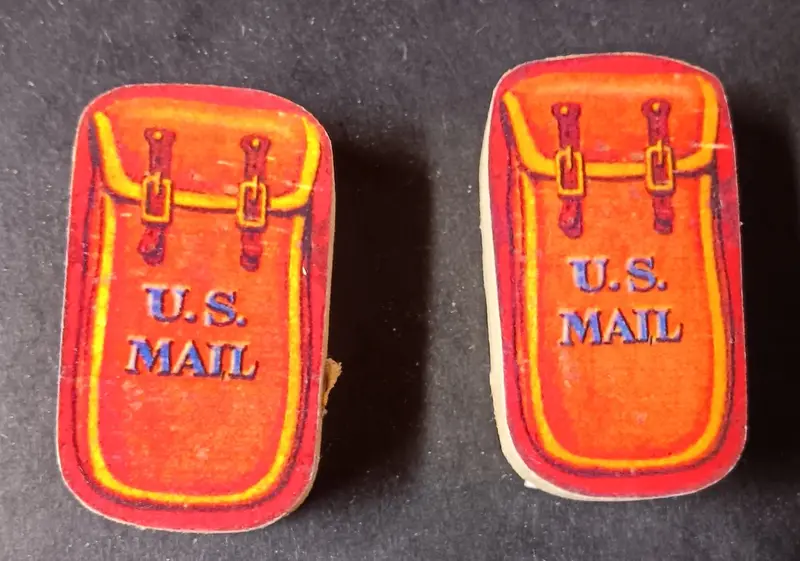 Fisher Price Mail Bags 2Nd Quality X2 For #175 Gold Star Stage Coach 1