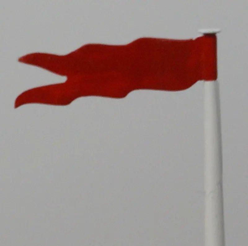 Fleischmann Toy Boat Mast With Flag 3-1/8" 1