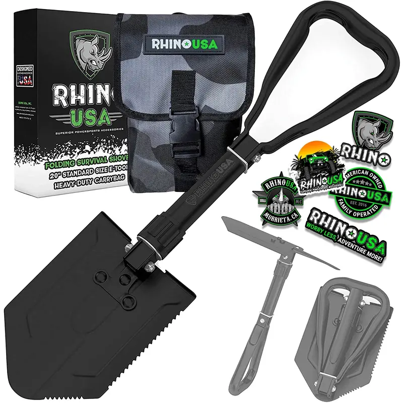 Folding Survival Shovel W/ Pick 1