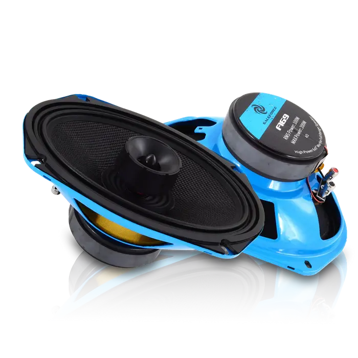 Galeforce F1-69 6X9" 100W Rms Marine Midrange Speakers W/ Bullet Tweeter (Pair) 1
