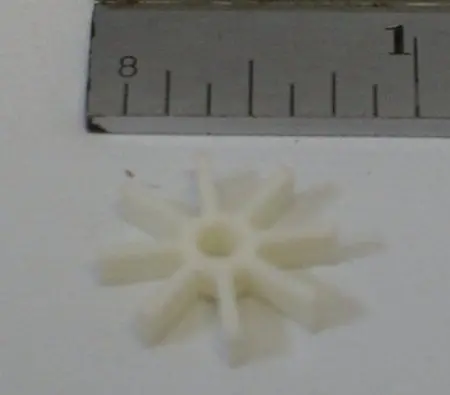 Gear For Robot Toys 6/8" Diam White 1