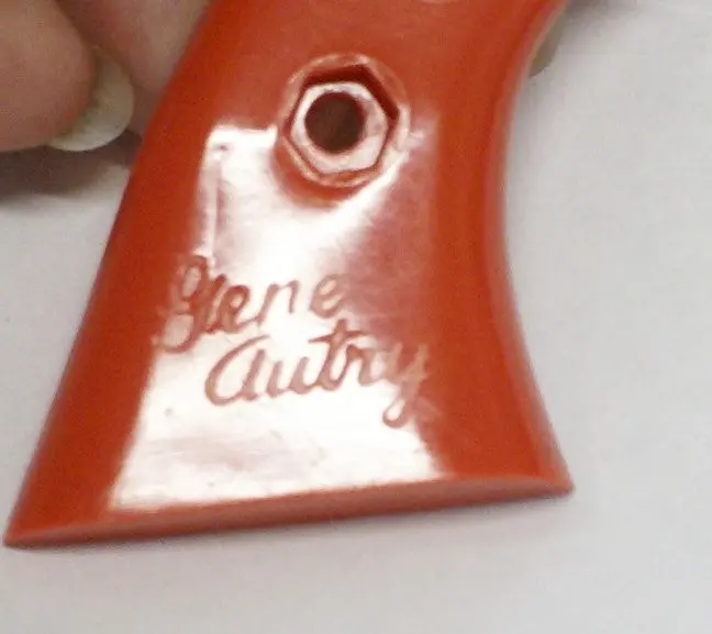 Gene Autry Kenton Cap Gun Grips Red 1