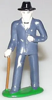 Grandfather With Cane 3" Train Station Figure. 1