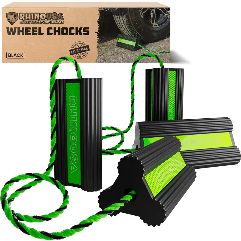 Heavy-Duty Rubber Wheel Chocks 1