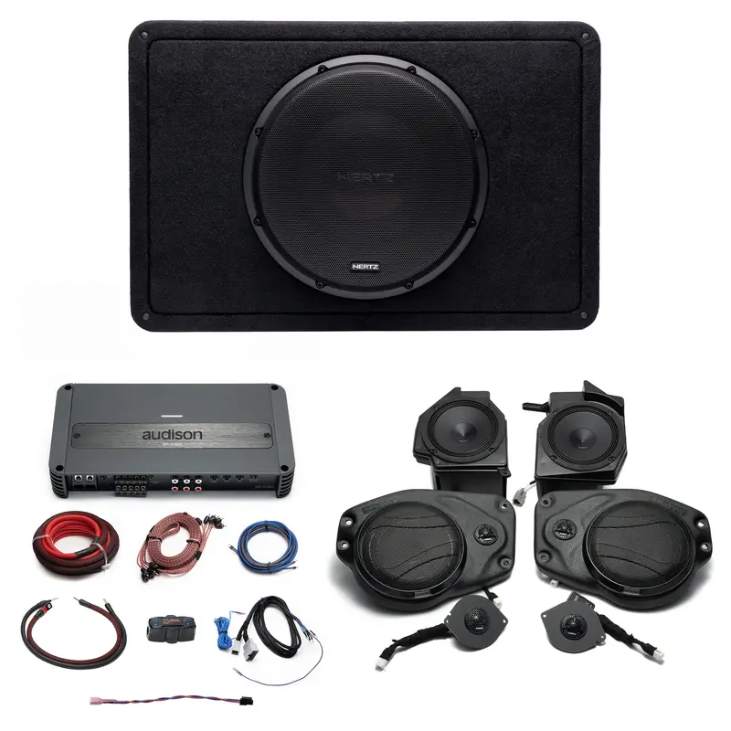 Hertz-Audison Prima Plug & Play (5-Channel) Full System Bundle Upgrade | '18 - '23 Jl Wrangler/ '18 - '23 Jt Gladiator 1