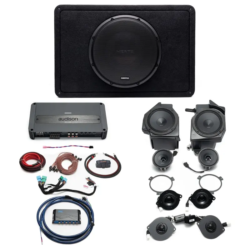Hertz-Audison Prima Plug & Play (5-Channel) Full System Bundle Upgrade | '24 - Current Jl Wrangler/ '24 - Current Jt Gladiator 1