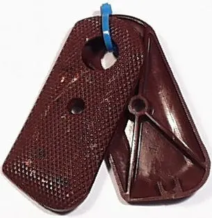 Hubley Army '45  Pistol Gun Grips Speckled Brown Color. 1
