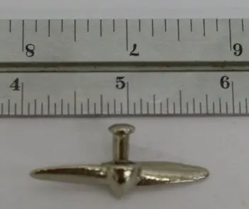 Hubley Army Plane Prop. 1-3/4" Across Plated. 1