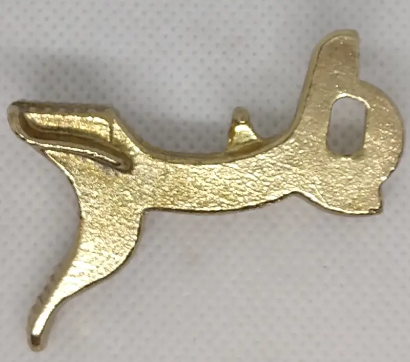 Hubley Capgun Cowboy Brass Plated Hammer 1