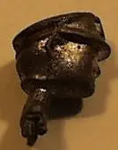 Hubley Motorcycle Cop Head 1