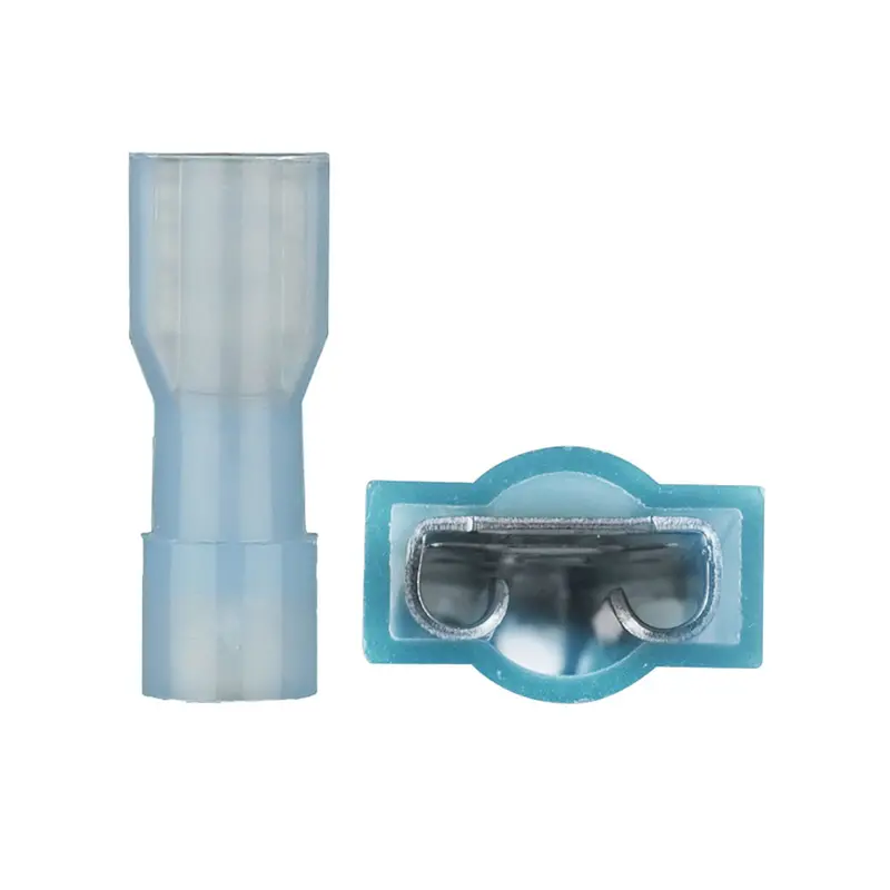 Install Bay Bnfd250f Blue Nylon Female Quick Disconnect 16-14 Gauge .250 1
