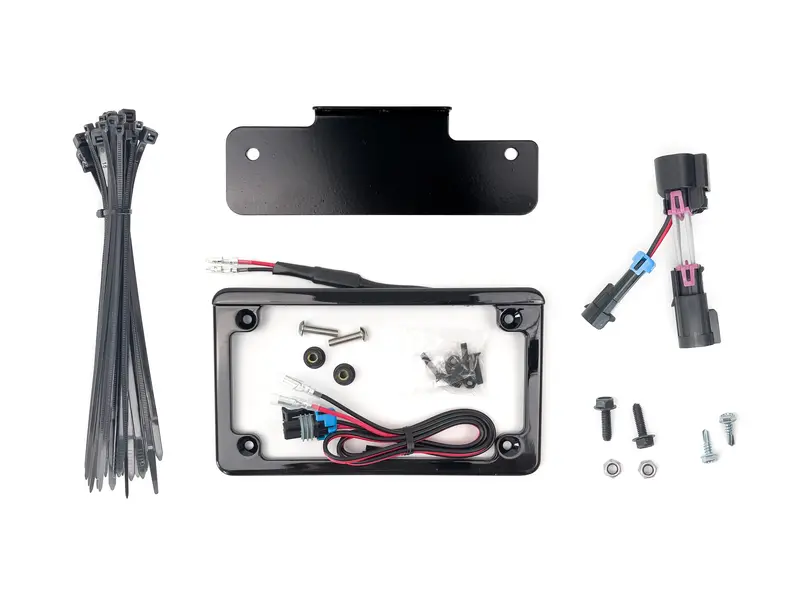 Integrated License Plate Frame Kit With Bracket 1