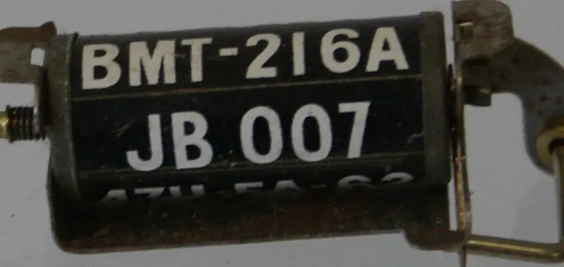 James Bond Toy Car 007 License Plate Roll. 2-1/2" 1