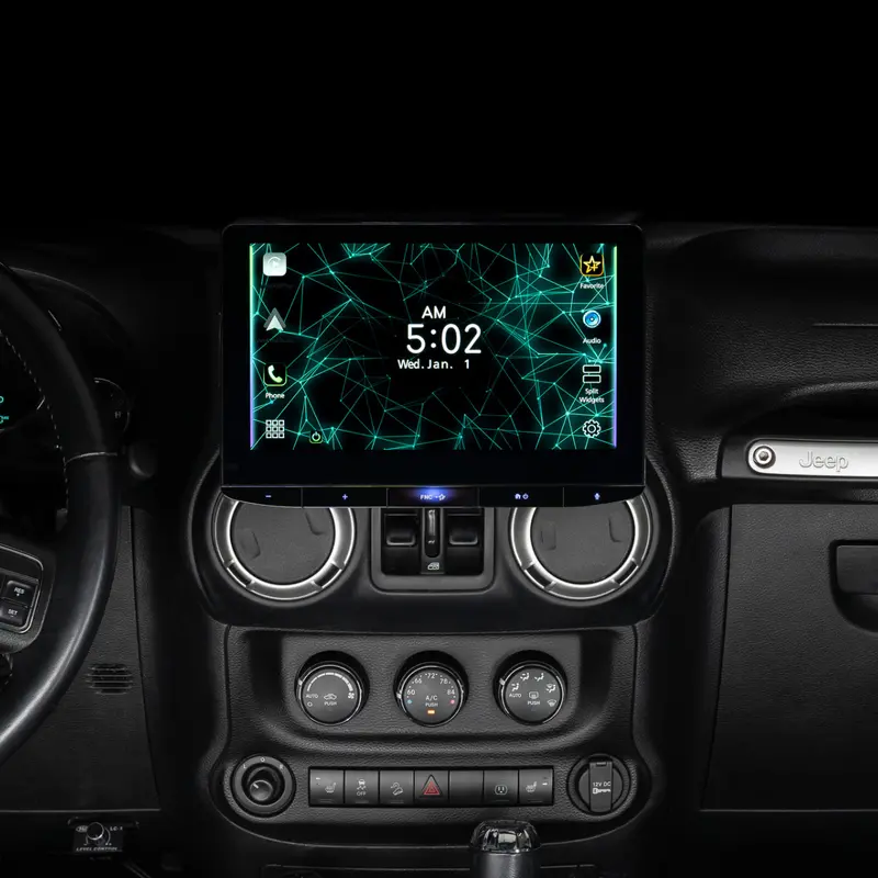Jvc Kw-Z1000w Plug And Play Bundle | '07-'18 Jeep Jk Wranglers 1