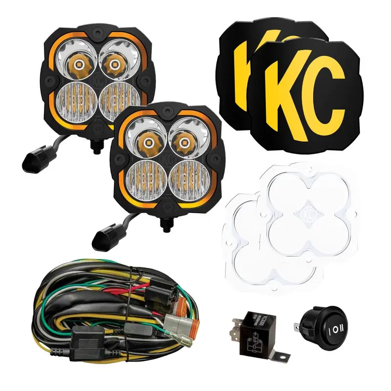 Kc Hilites Flex Era® 4 - 2-Light Master Led Light Pod Kit | 21'- Current Ford Bronco 1